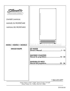 Danby DIM32D2BSSPR Owners Manual