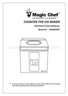 Magic Chef MCIM30SST Instruction Manual