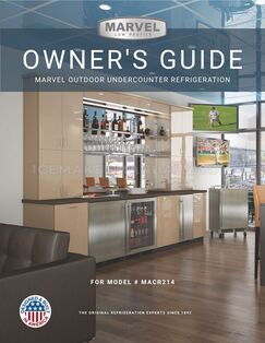 Marvel MACR214BS01B Owner's Manual
