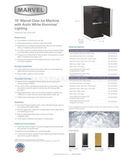 Marvel ML15CPP3LP Specifications Sheet