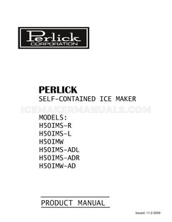 Perlick H50IMSR Installation Instructions