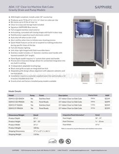 Sapphire SSIM15PPRADA Spec Sheet