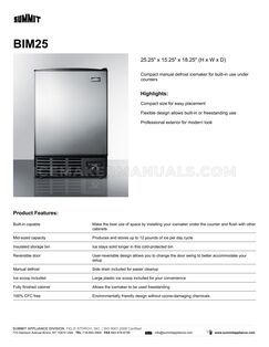 Summit BIM25 Brochure