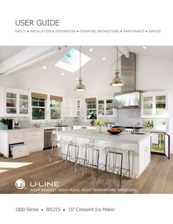 U-Line UBI1215B00B User Guide