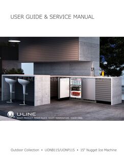 U-Line UONP115SS01B User Guide and Service Manual