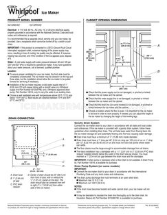 Whirlpool GI15NDXZS Dimension Guide