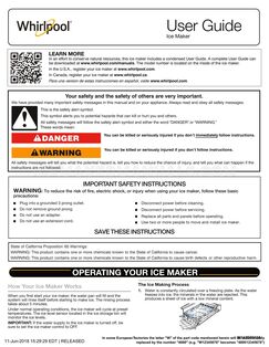 Whirlpool WUI95X15HZ User Guide